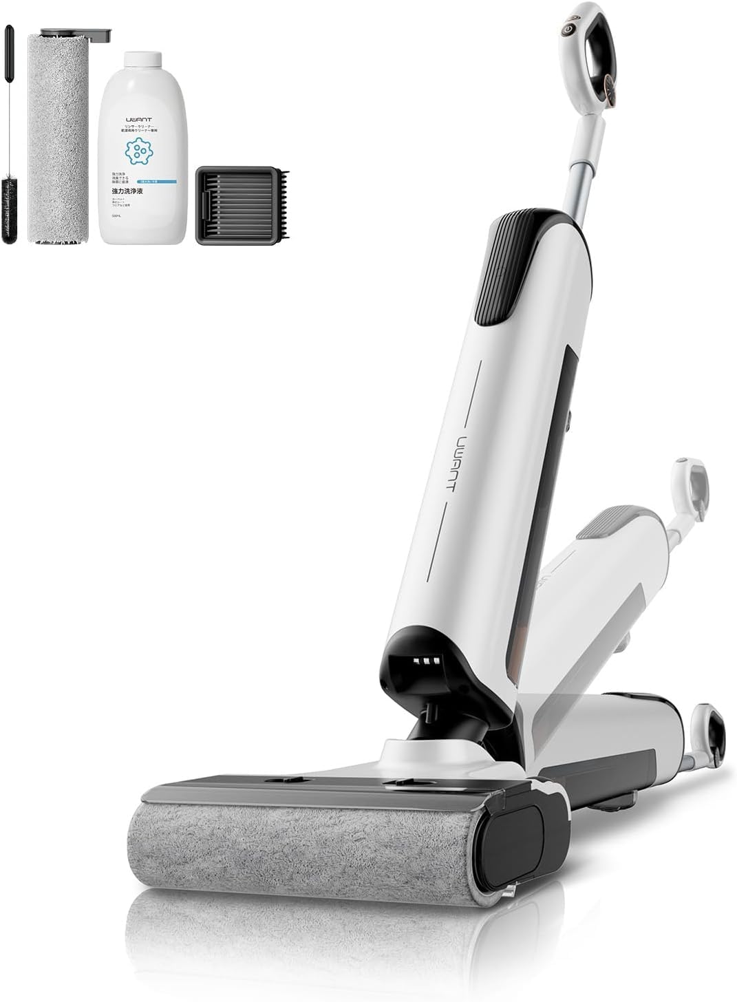 Amazon.co.jp: uwant D100 水拭き掃除機 【自走式 2-in-1吸引＆水拭き